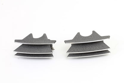 M8 Finned Spark Plug Cover Set Granite