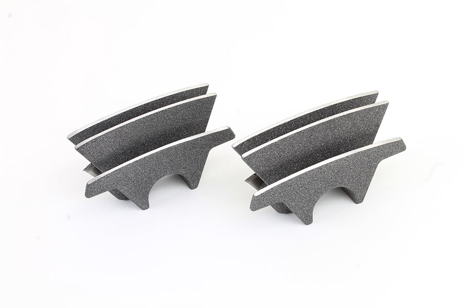 M8 Finned Spark Plug Cover Set Granite