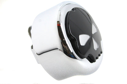 Skull Horn Cover Chrome