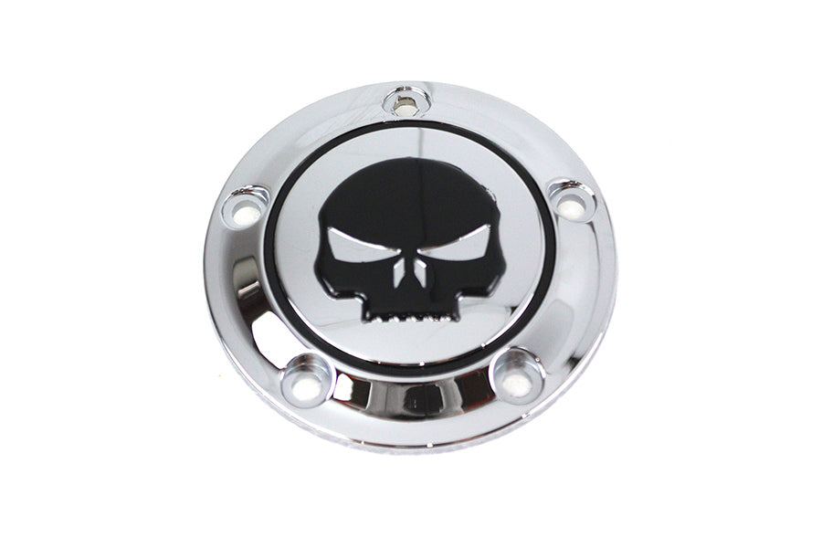 Skull Ignition System Cover 5-Hole Chrome