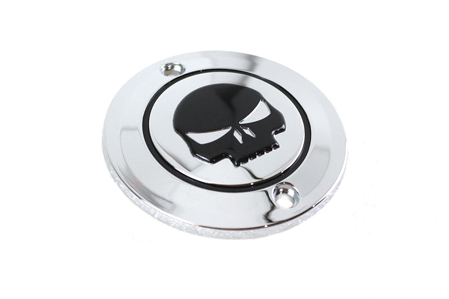 Skull Ignition System Cover 2-Hole Chrome
