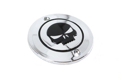 Skull Ignition System Cover 2-Hole Chrome