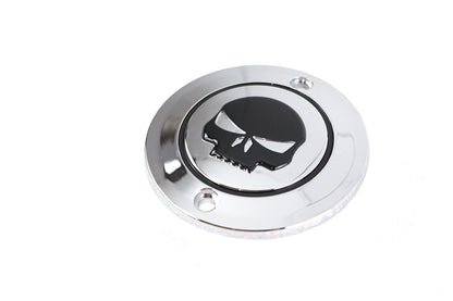 Skull Ignition System Cover 2-Hole Chrome