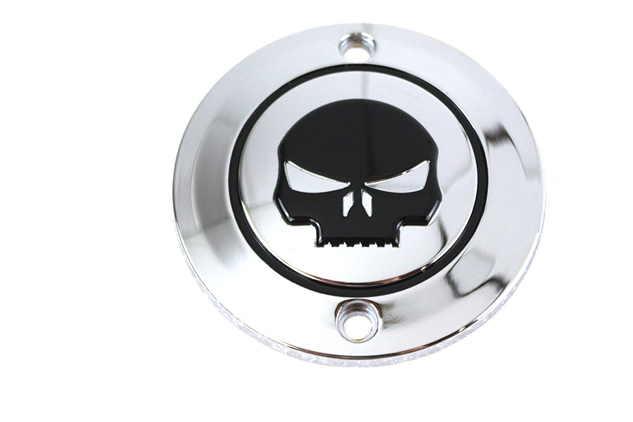 Skull Ignition System Cover 2-Hole Chrome