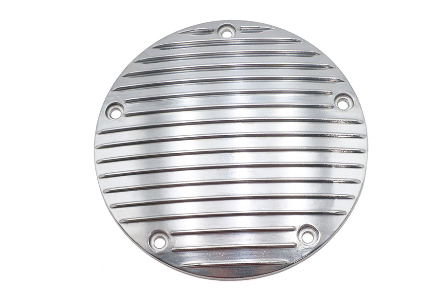 80 Finned Derby Cover Chrome