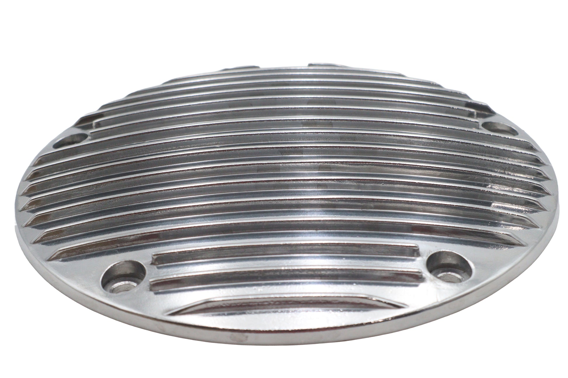 80 Finned Derby Cover Chrome