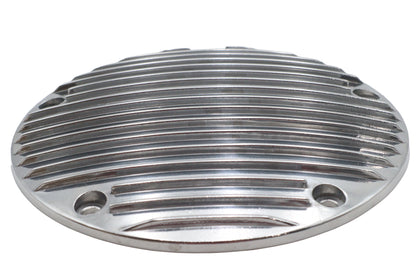 80 Finned Derby Cover Chrome