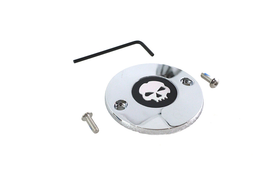 M8 Ignition System Cover Skull Chrome