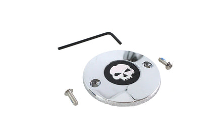 M8 Ignition System Cover Skull Chrome