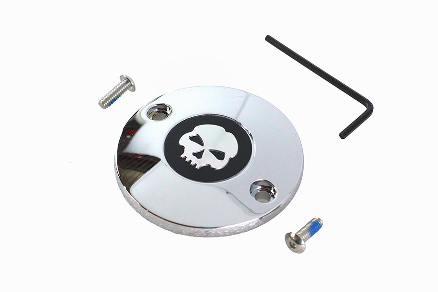 M8 Ignition System Cover Skull Chrome