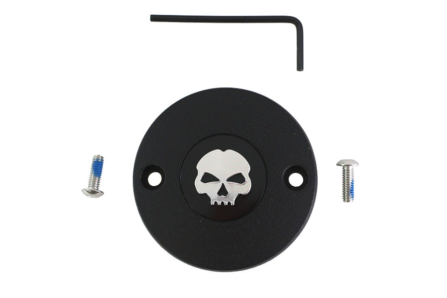 M8 Ignition System Cover Skull Black