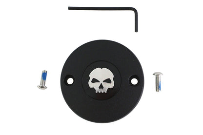 M8 Ignition System Cover Skull Black