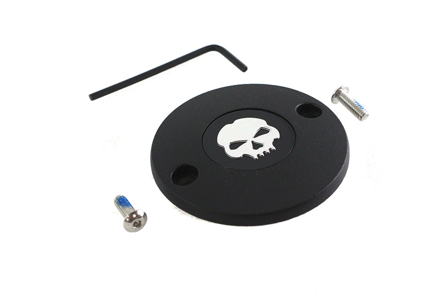 M8 Ignition System Cover Skull Black