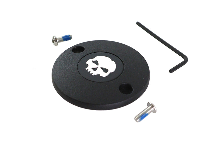 M8 Ignition System Cover Skull Black