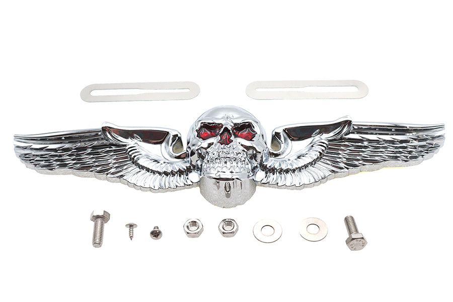 Skull Wing License Plate Ornament