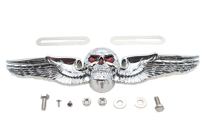 Skull Wing License Plate Ornament
