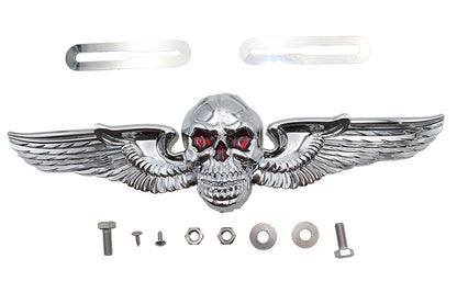 Skull Wing License Plate Ornament