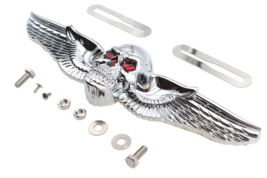 Skull Wing License Plate Ornament