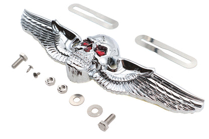Skull Wing License Plate Ornament