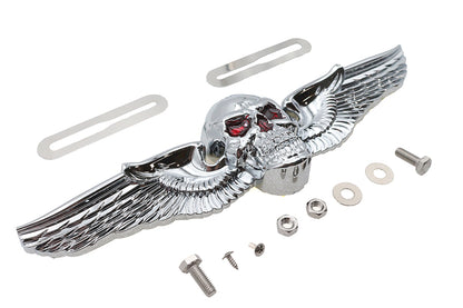 Skull Wing License Plate Ornament