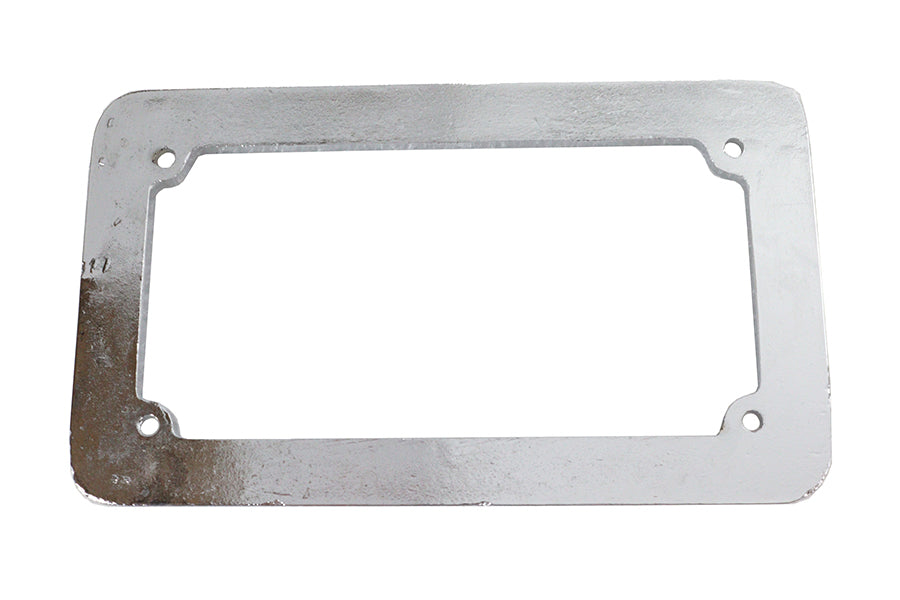 License Plate Frame Maltese Style Chrome