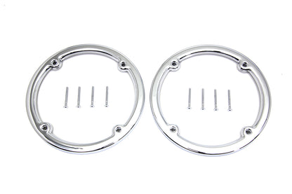 Chrome Rear Tour-Pak Speaker Trim Set