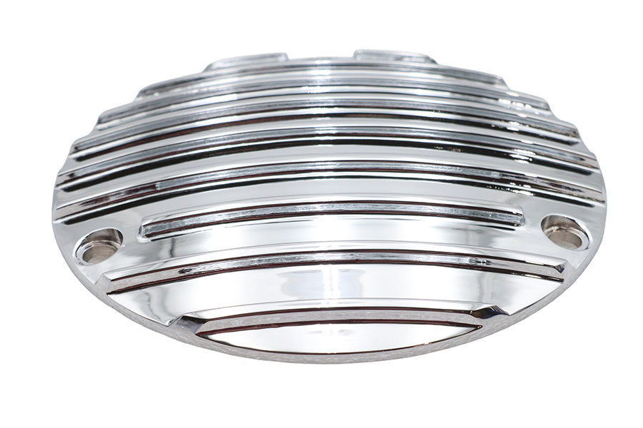 Finned Derby Cover Chrome