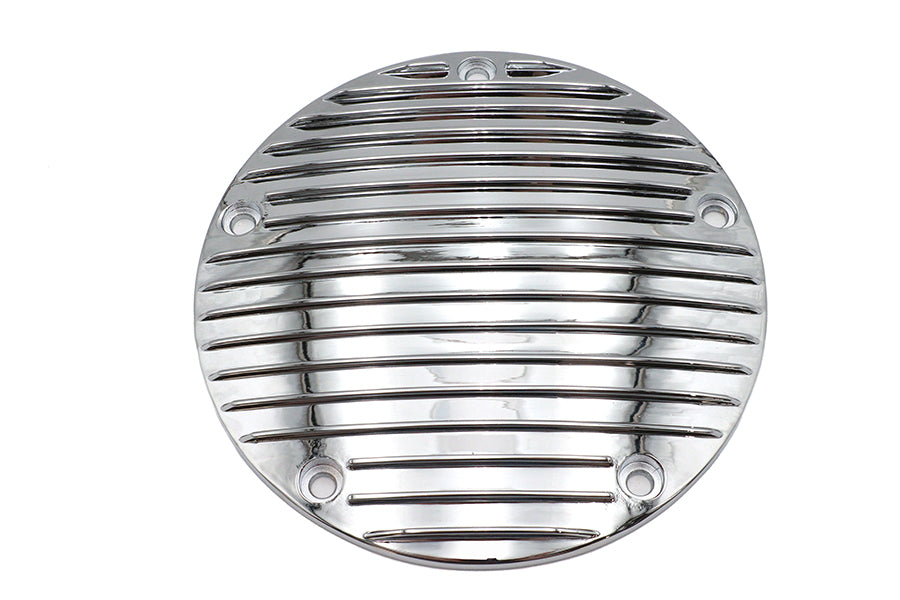 Finned Derby Cover Chrome