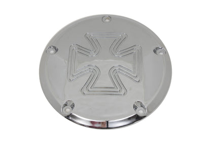 Iron Cross Derby Cover Chrome Billet