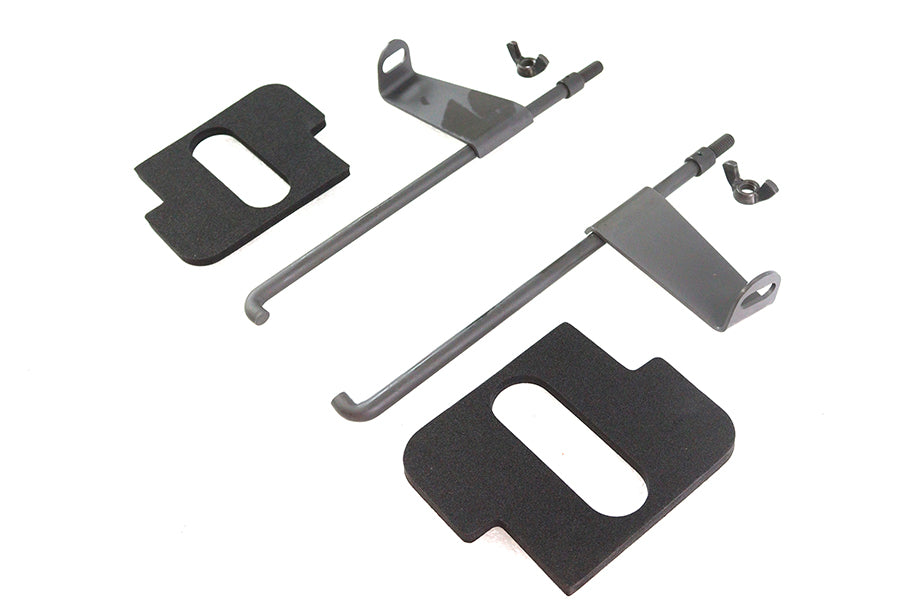 Parkerized Battery Rod Set with Flag and Pads