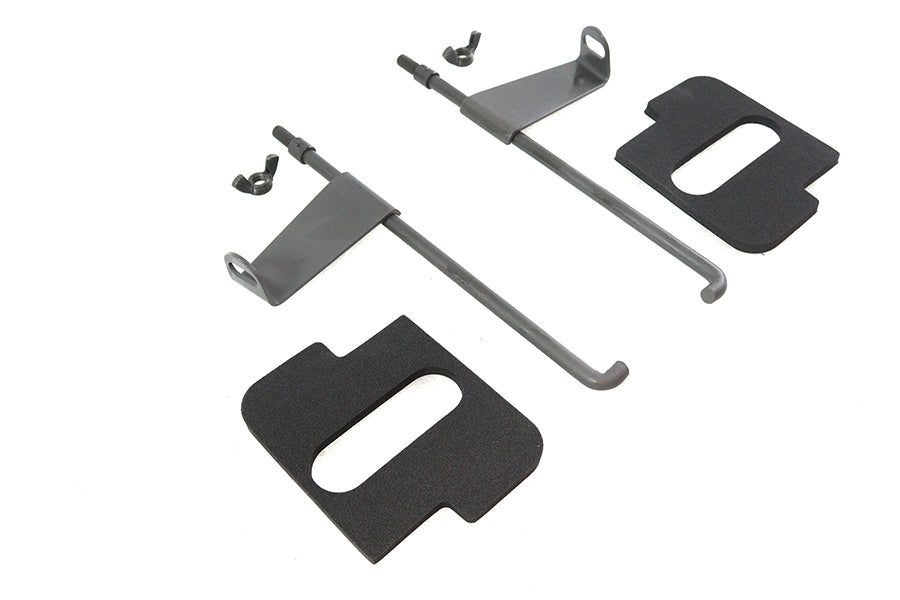 Parkerized Battery Rod Set with Flag and Pads