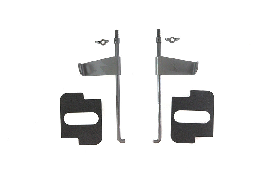 Parkerized Battery Rod Set with Flag and Pads