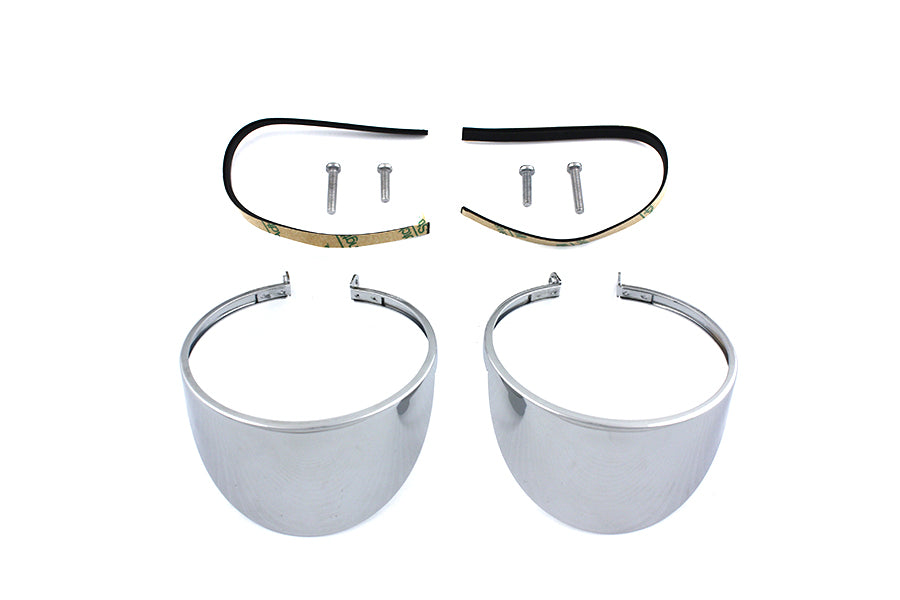 Chrome Turn Signal Lamp Visor
