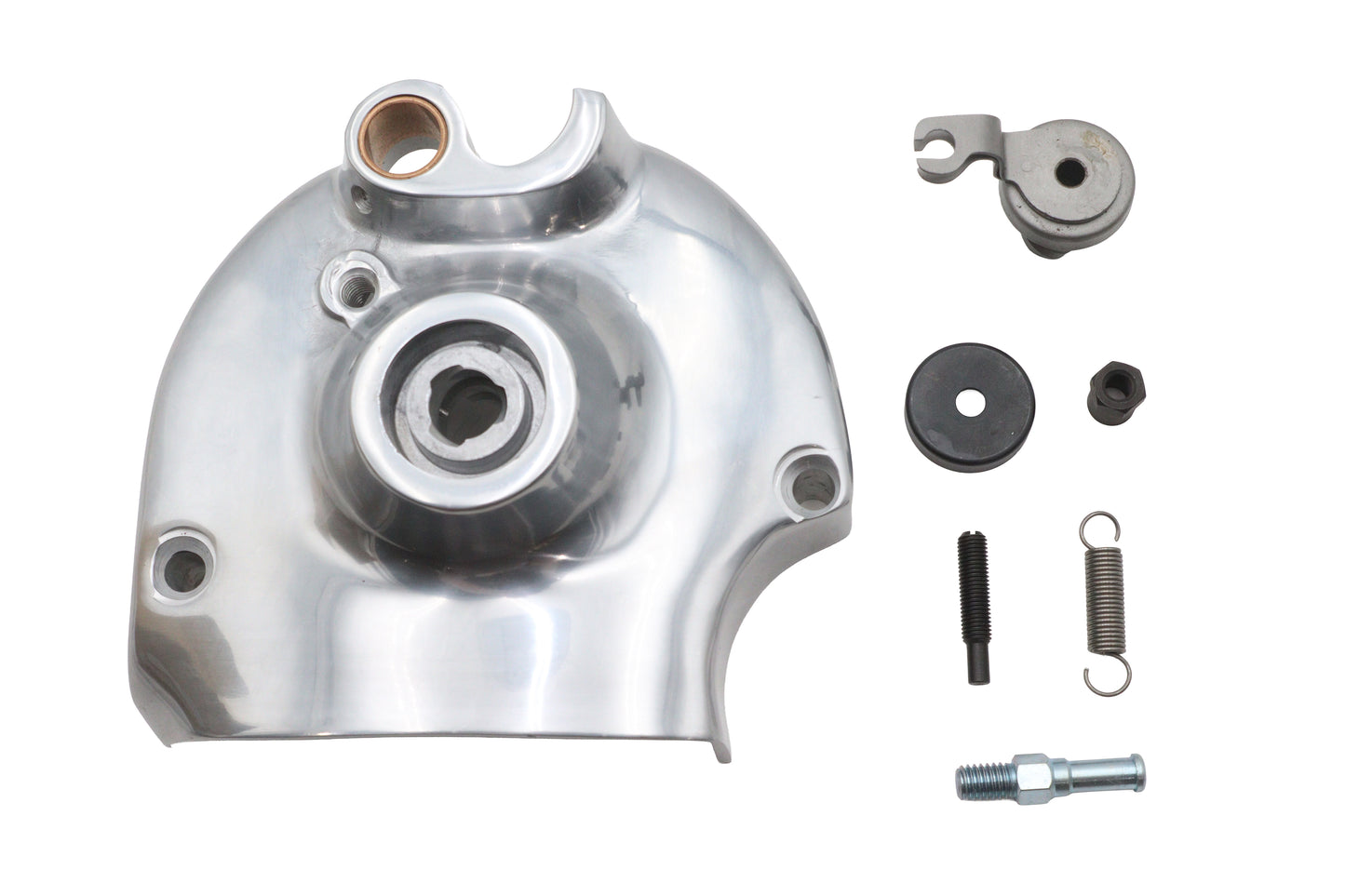Kick and Electric Sprocket Cover Complete Polished