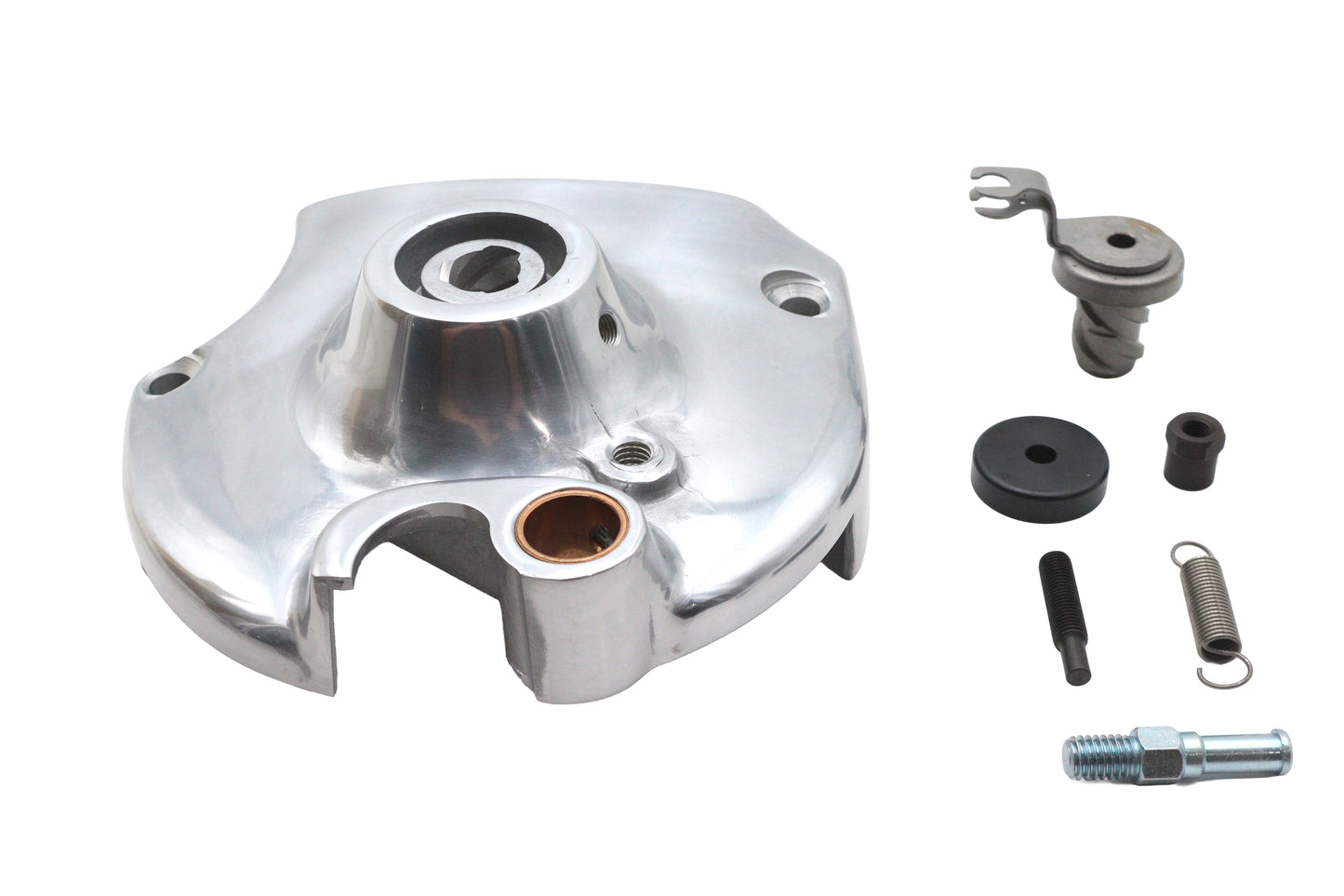 Kick and Electric Sprocket Cover Complete Polished
