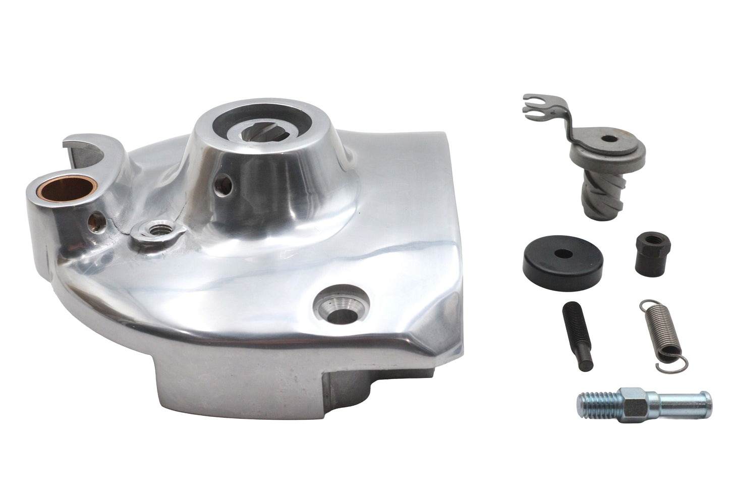 Kick and Electric Sprocket Cover Complete Polished