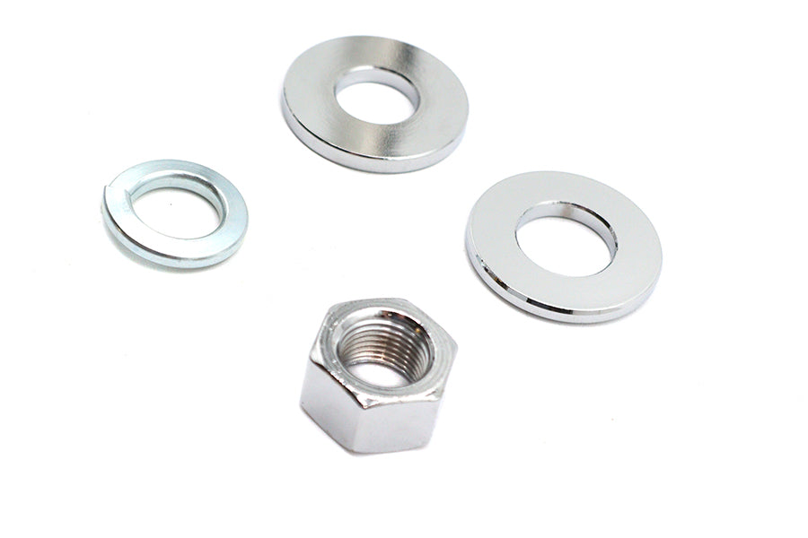 Chrome Rear Axle Nut Kit