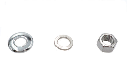 Chrome Front Axle Nut and Washer Kit