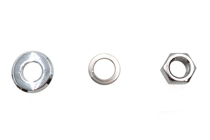 Chrome Front Axle Nut and Washer Kit