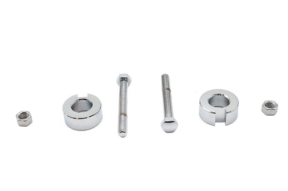 Chrome Rear Axle Adjuster Kit