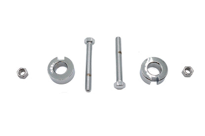 Chrome Rear Axle Adjuster Kit