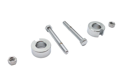 Chrome Rear Axle Adjuster Kit