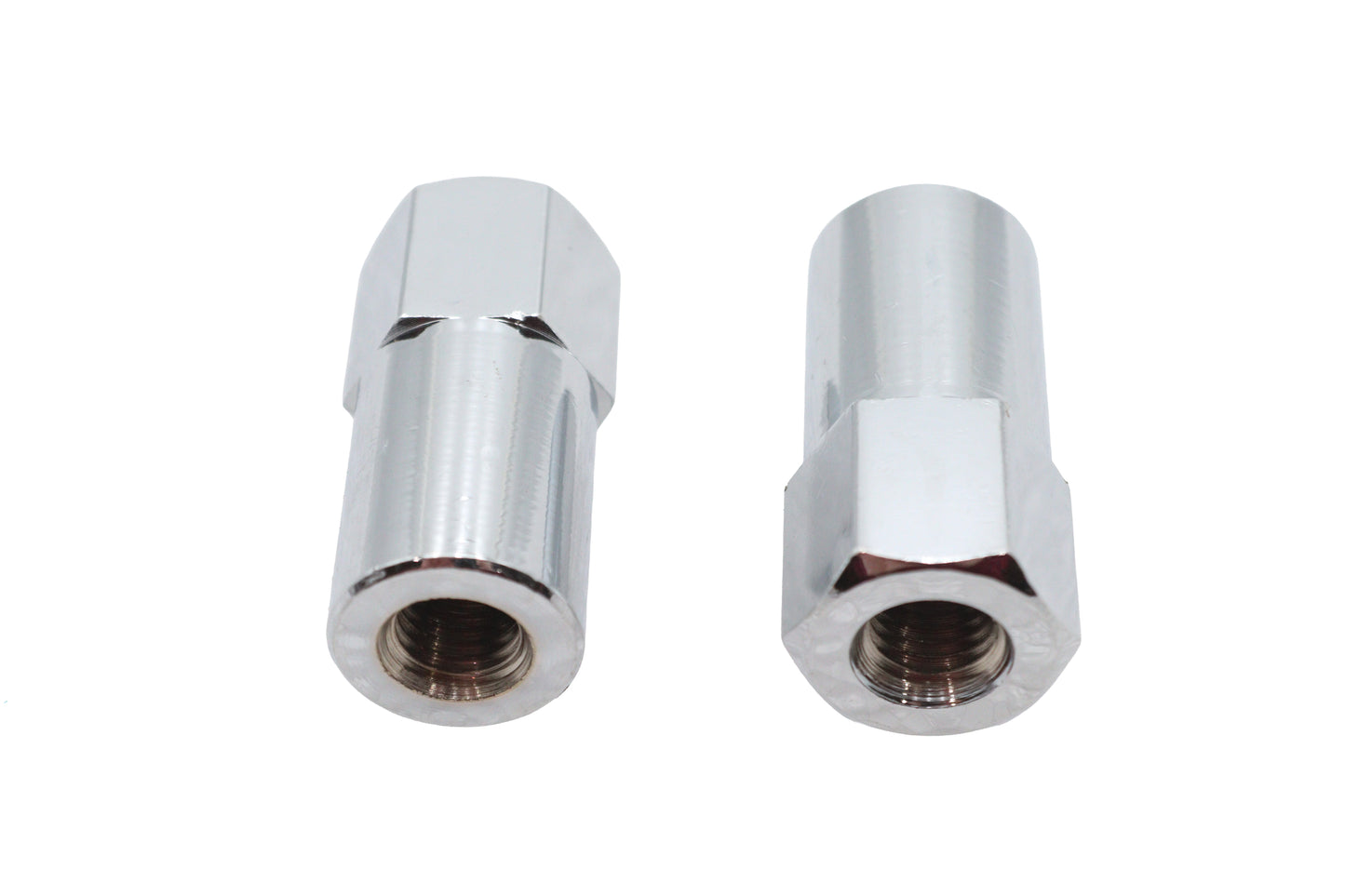 Chrome Billet Nut Set Fine Thread