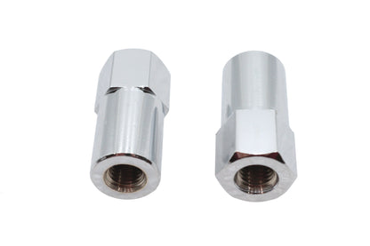 Chrome Billet Nut Set Fine Thread