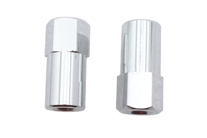 Chrome Billet Nut Set Fine Thread