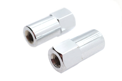 Chrome Billet Nut Set Fine Thread