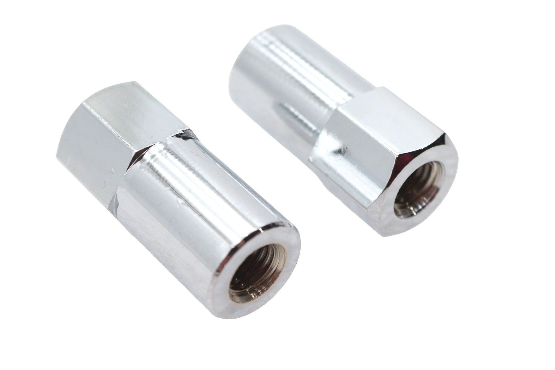 Chrome Billet Nut Set Fine Thread