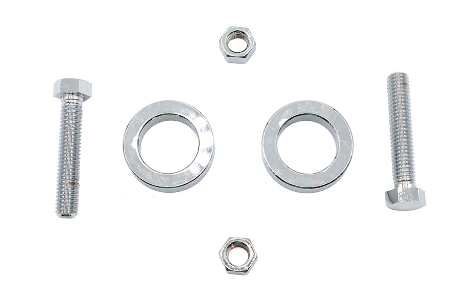 Chrome Rear Axle Adjuster Kit