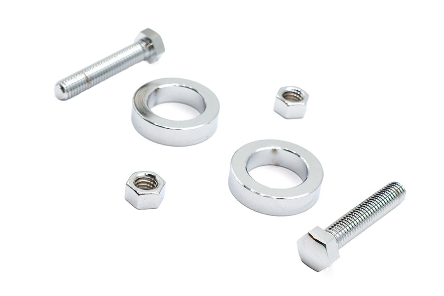 Chrome Rear Axle Adjuster Kit