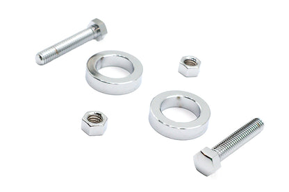 Chrome Rear Axle Adjuster Kit